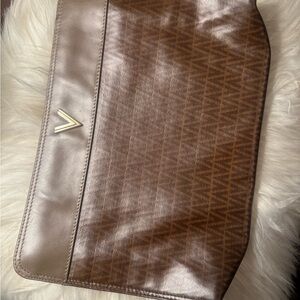 Brown Patterned Valentino Women’s Clutch Bag